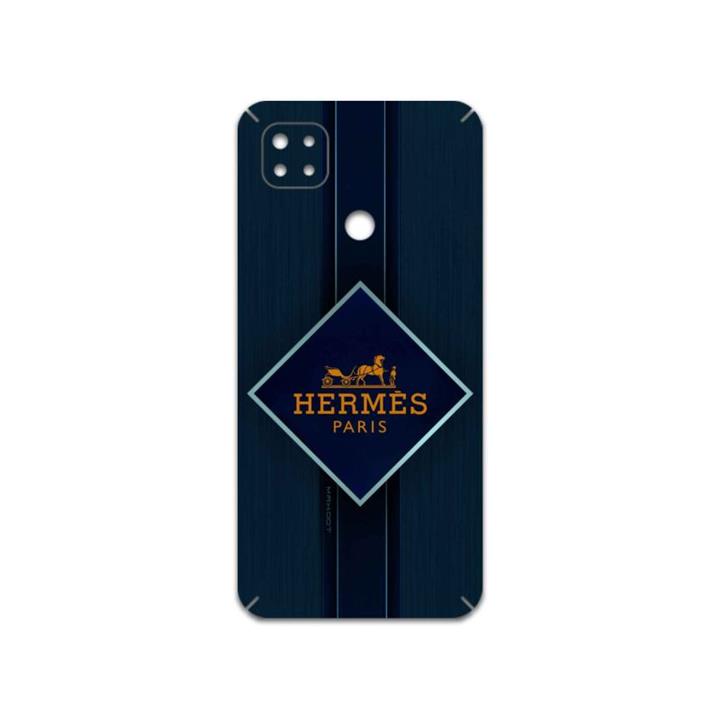 برچسب پوششی ماهوت مدل Hermes-Logo مناسب برای گوشی موبایل شیائومی Redmi 9 Activ MAHOOT Hermes-Logo Cover Sticker for Xiaomi Redmi 9 Activ